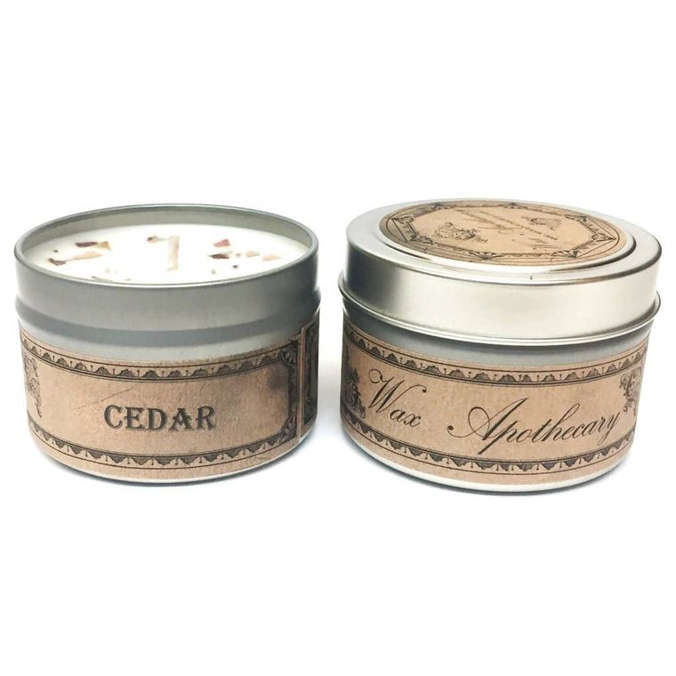 Cedar Botanical Tin Candle