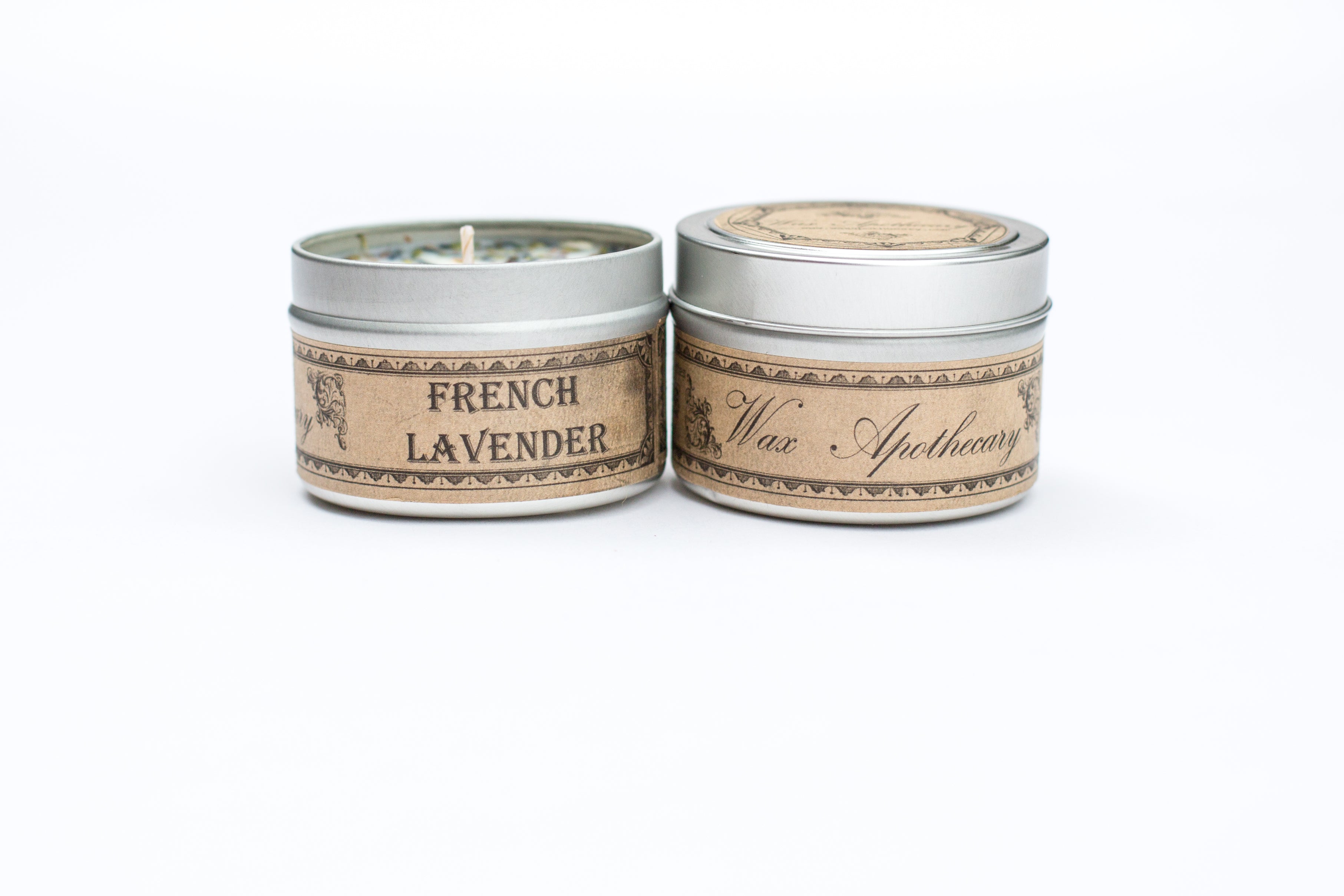 French Lavender Botanical Tin Candle