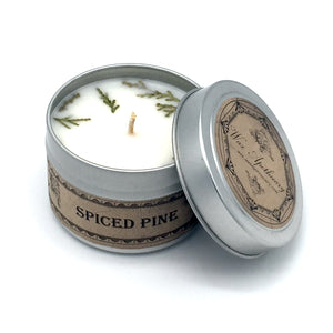 Spiced Pine Botanical Tin Candle
