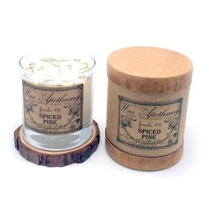 Spiced Pine Botanical Scotch Glass Candle