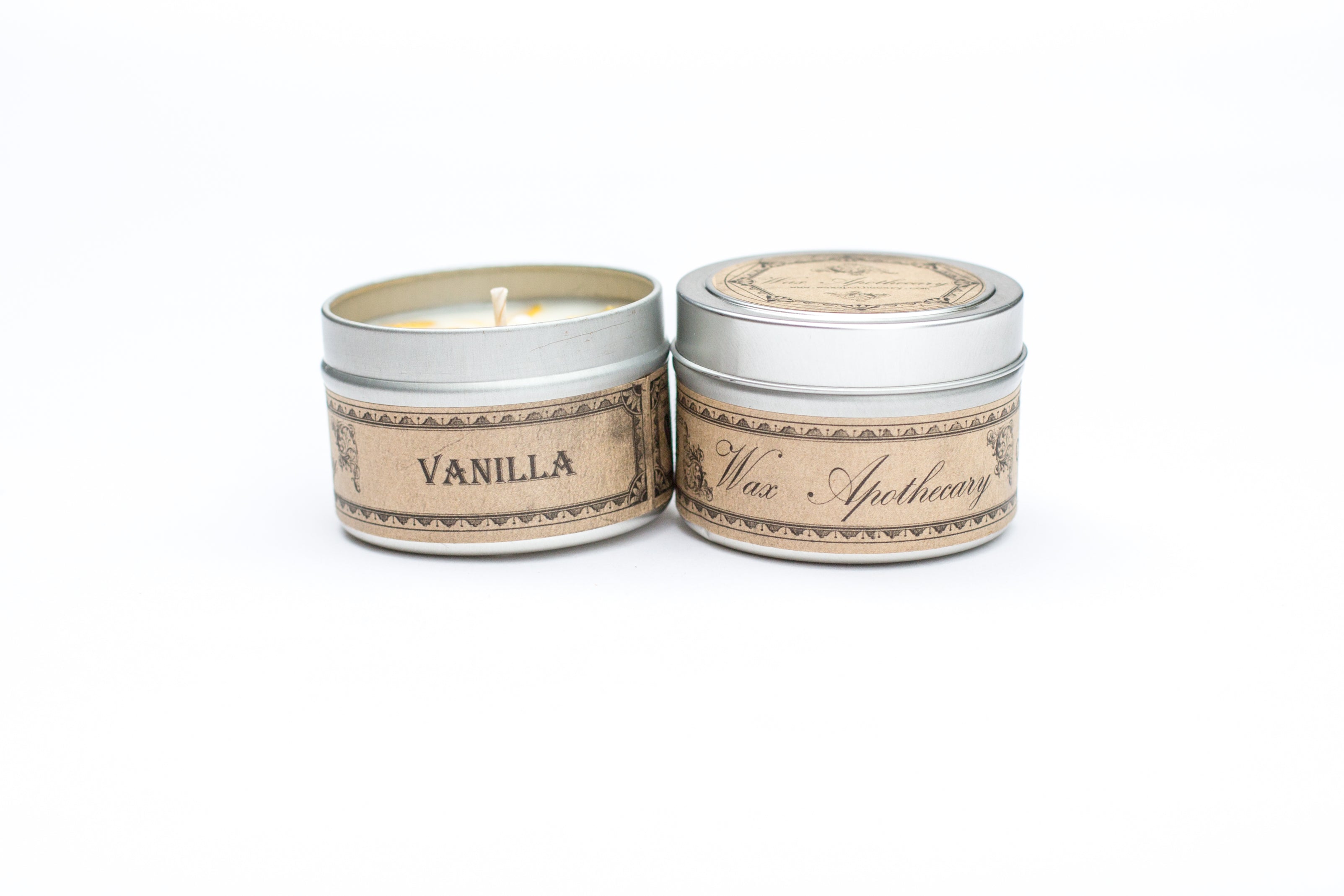 Vanilla Botanical Tin Candle